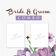 Bride Groom Combo A5 Postcard  1000+1000